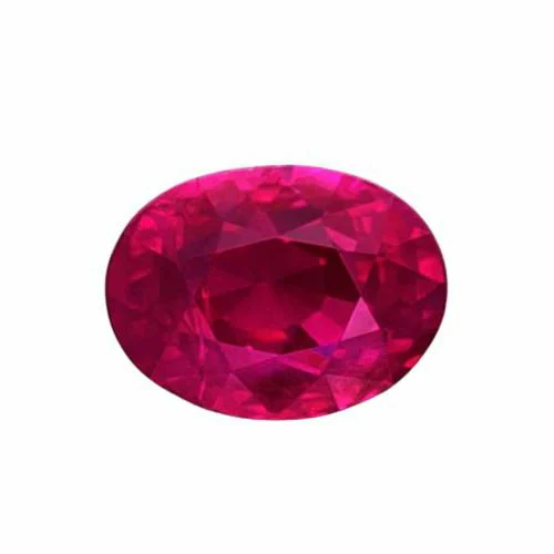 The Gallery of Gemstone 4.5 Carat Original Certified 4.90 Ratti Red Ruby Stone Oval Shape