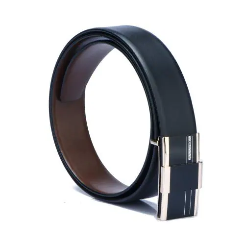 Buy GIL Imported Leather Belt Plate Buckle Formal Belt For Men Black 32 Online at Best