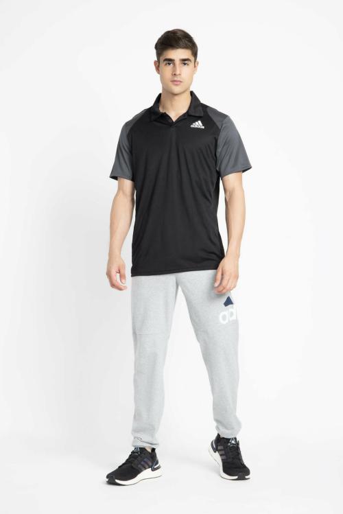 Adidas Men CLUB POLO Black Tennis T-Shirts