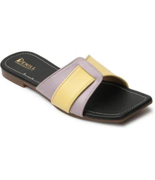 Denill Yellow Flats for Women