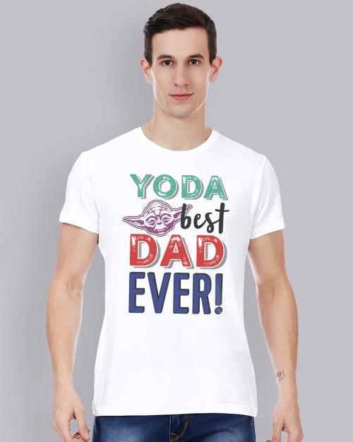 Young Men Star Wars Printed White Tshirt