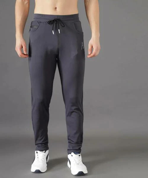 Flying Walker Solid Men Grey Track Pants 34
