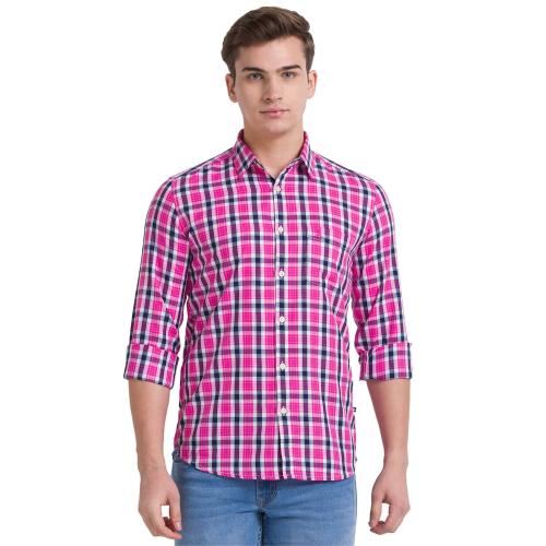 Parx Men Red Formal Shirt
