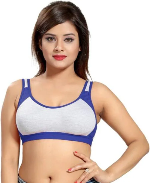 Apraa by Apraa Jim BRA Women Sports Non Padded Bra (Blue)