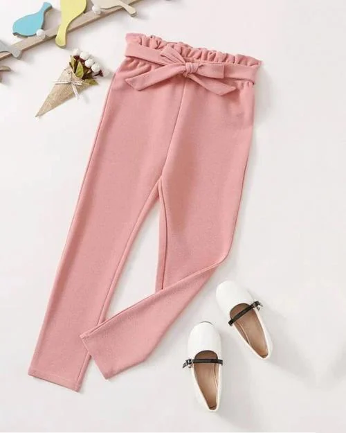 ADDYVERO Regular Fit Girls Pink Trousers