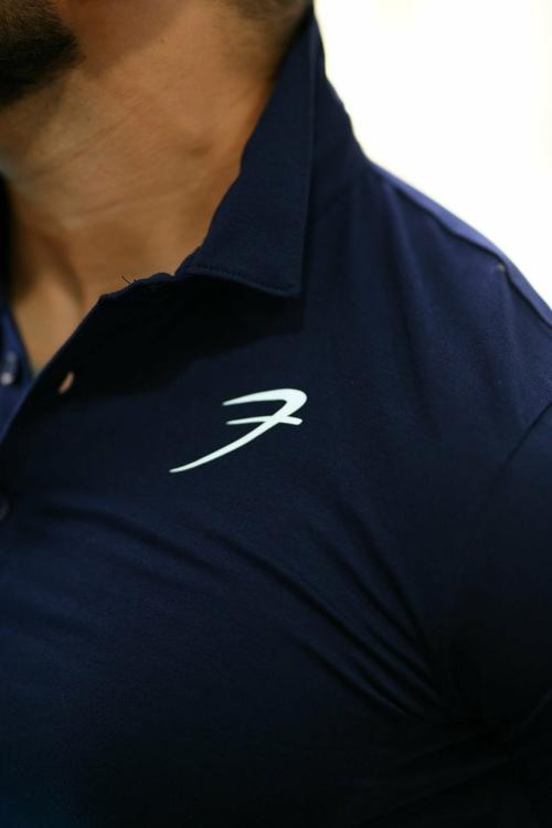 Fuaark Polo Sports and Gym Tshirt Navy