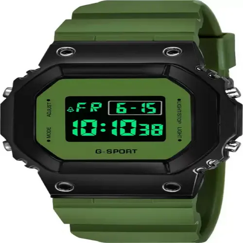 hala HL1015-GREEN Sports Digital Square Dial Latest LED Watch for Kids Boys, Girls, Unisex watches Digital Watch - For Boys & Girls