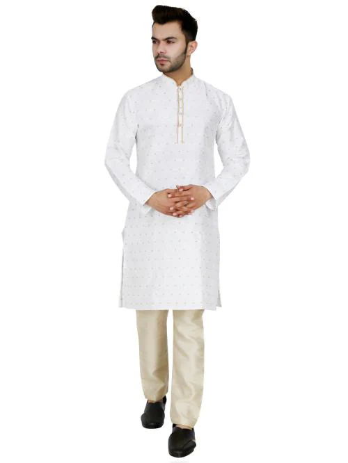 STALLINO Men Solid Straight Kurta