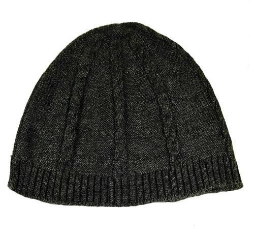 Warmzone Men Dark Grey Wool Blended Winter Cap