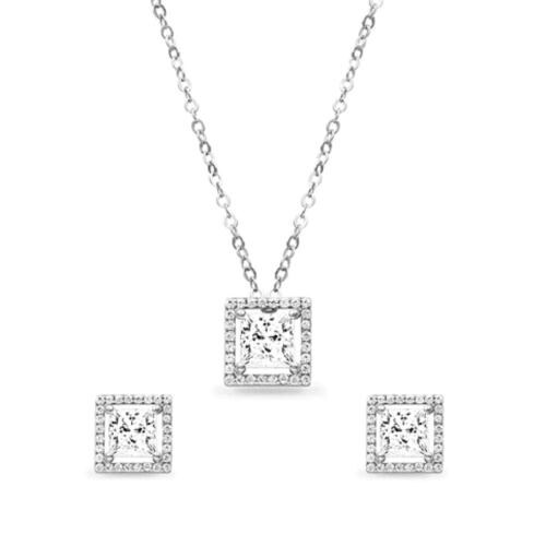 Buy 925siller Sterling Silver Square Shape Classy Chain Pendant Online at Best Prices in India