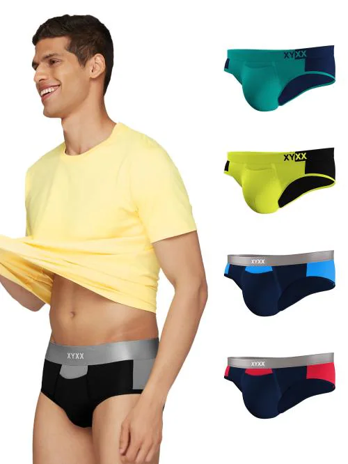 XYXX Pack of 5 Intellisoft Micro Modal Dualist Men Briefs