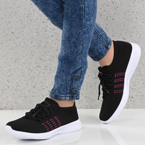 Timberwood Black Walking Shoes for Women