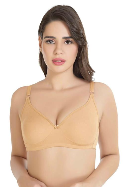 Buy Alies Exclusive Non Padded - Thin Foam Lining Bra to Avoid Nipple Show  Bra for Women - 40 b cup / skin Online at Best Prices in India - JioMart.