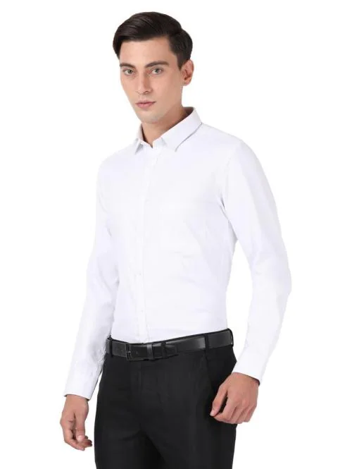 Otto White Formal Shirt Relax Fit Bennet_10 Size 38
