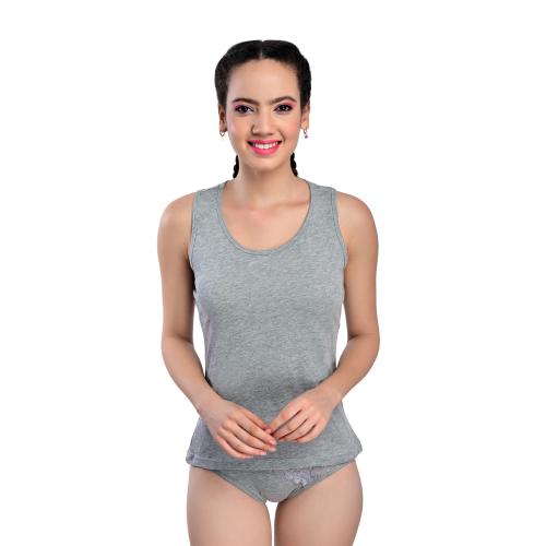 SHEBAE For Women Cotton Tank Top Vest Top Camisole Sando Inner Wear/Grey