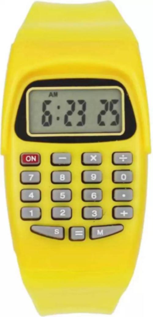 Buy Calculator Watch Yellow Color Men's & Women's Watch 905YYR02 Online at Best Prices in India