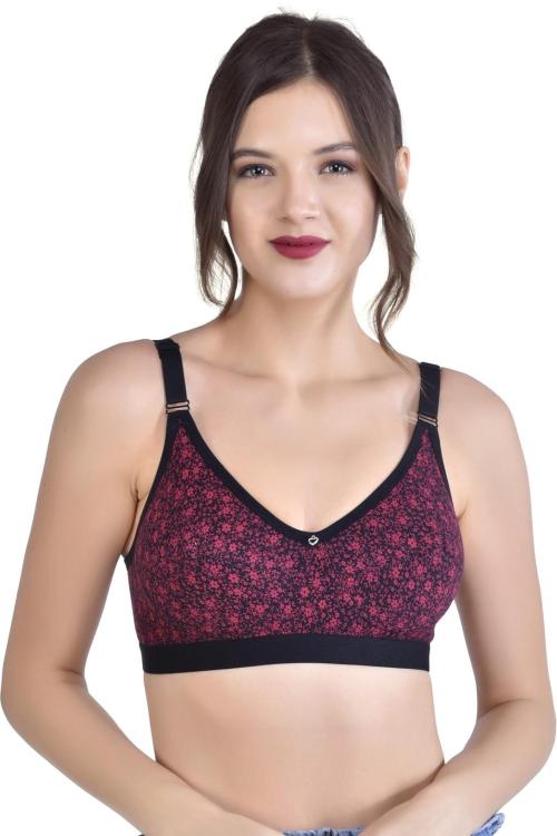 Alishan Black Cotton Minimizer Non Padded Bra Bra - 30C
