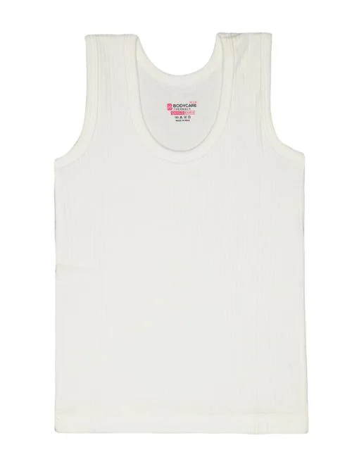 Bodycare Insider Unisex Anti Bacterial Thermal Top Sleeveless Round Neck - White