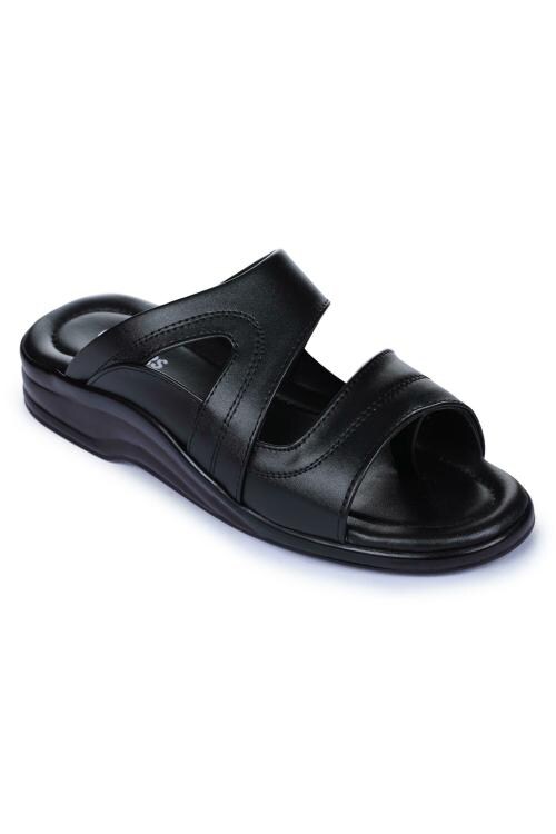 liberty coolers men's black slippers