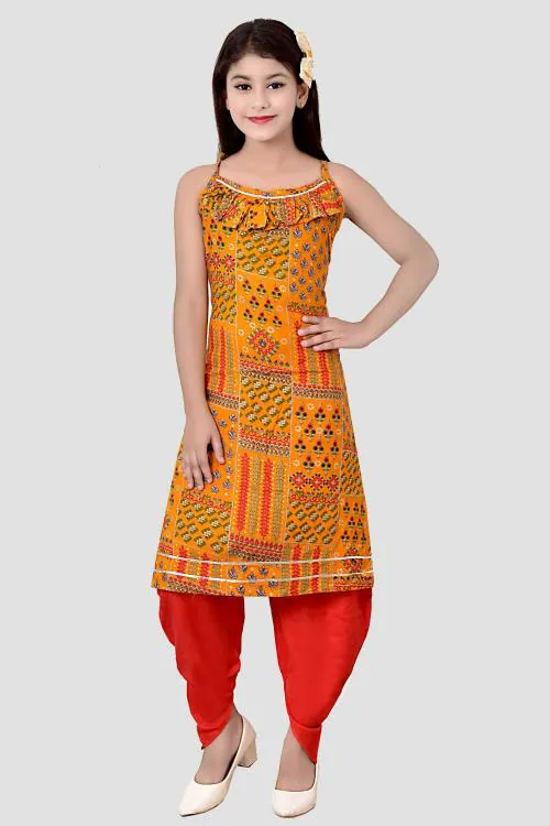 Buy Arshia Fashions Girls Kurti with Dhoti Pants Kids Wear