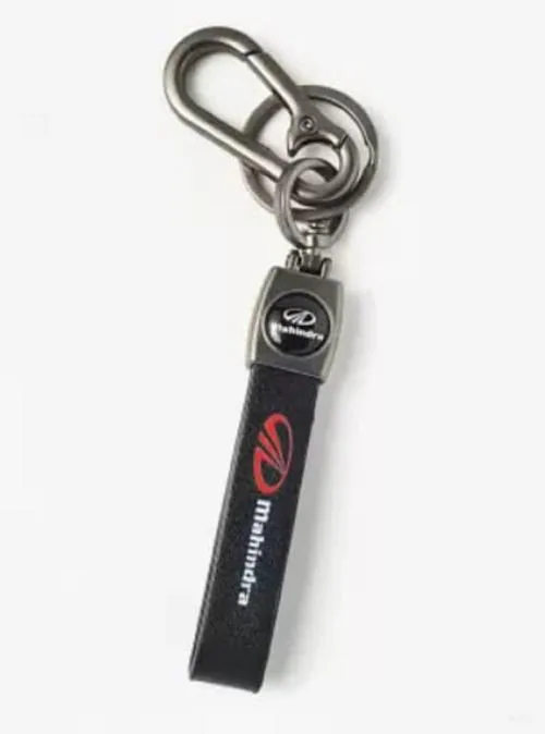 MorningVale Car Bike Bag Keychain Key chain and key rings for Mahindra Car with Surprise Gift, Black