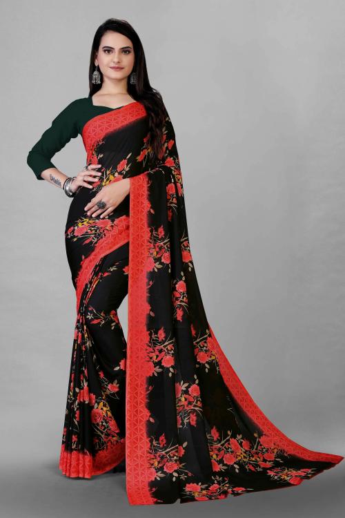 Buy Crally Regular Wear Georgette Printed Woman saree Online at Best ...