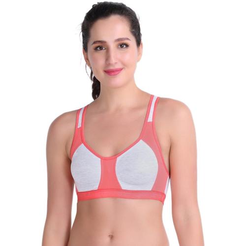 Body tonic Body Tonic Everyday Use Daily Wear Bra, Casual Innerwear for Women and Girls Women Sports Non Padded Bra (Pink)