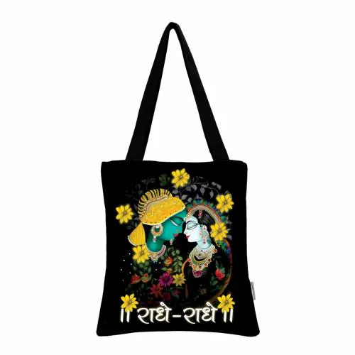 Buy MY FAV Radha Krishna Printed Tote Bag for Women, Girls Multipurpose