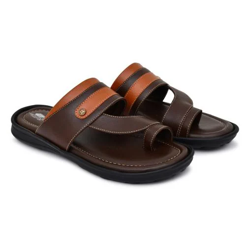 Appelon Shoes Men's Brown Synthetic slipper Flip Flop with Airmix Sole