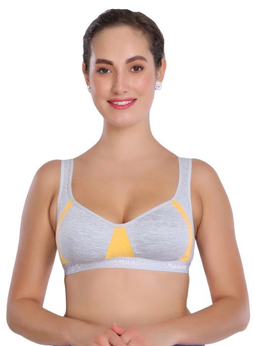 Buy Madam Sports Bra Yoga Gym Stretch Workout Bra for Women & Girls