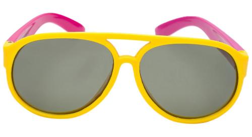 Gansta Polarized Uv Protection Aviator Full-Frame Grey Sunglasses ,Boys And Girls