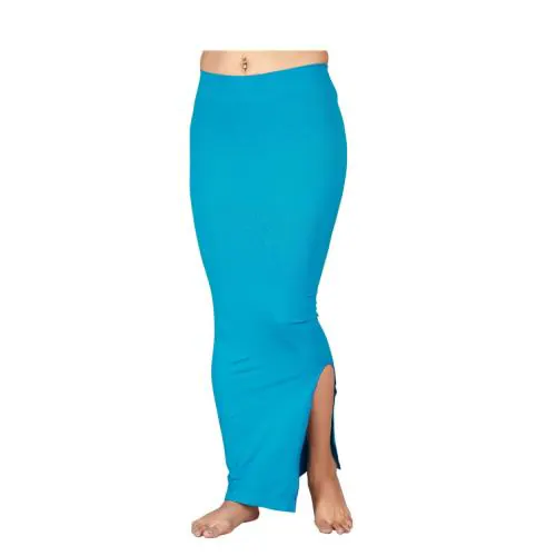 FABYARN Mermaid Saree Shapewear Petticoat | Straight Fit Silhouette Shaping Dress for Sadi, Sari, and Chaniya Draping | Comfortable Shapewear for Women ,Pack of 1 , Colour - sky ,Size -3xl , Waist -38 Inches | 97cm , Hip 45- 46 Inches | 114-119cm