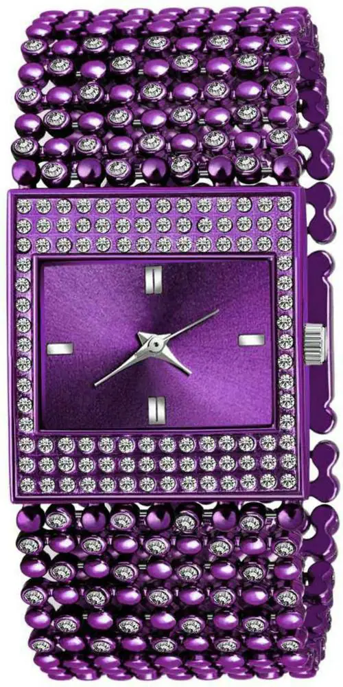 HRV Purple Dial Purple Strap Analog Watch For Women