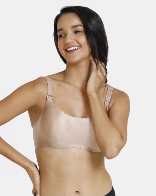 Zivame Miracle Double Layered Non Wired Full Coverage T-Shirt Bra - Cuban Sand