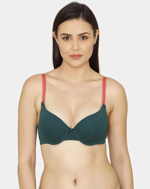 Zivame Push-Up Wired Medium Coverage Bra - Botanical Garden