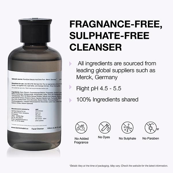 Minimalist Salicylic Acid Face Wash 100 ml JioMart