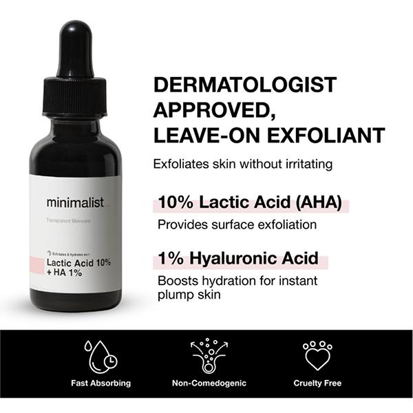 Minimalist Lactic Acid Face Serum 30 ml JioMart