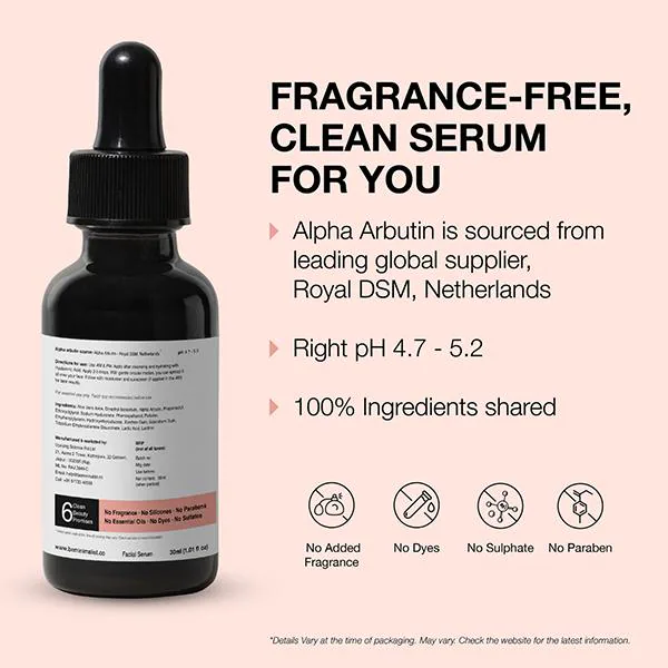 Minimalist Alpha Arbutin Face Serum 30 ml JioMart