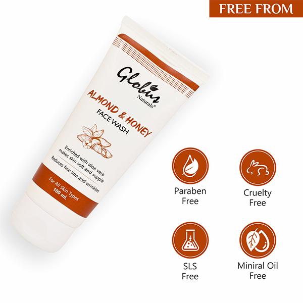 Globus Naturals Almond & Honey Gentle Face Wash 100 ml JioMart