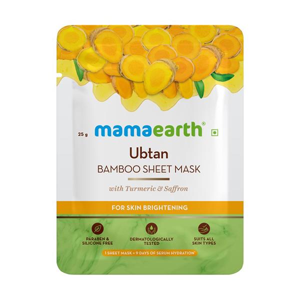 Mamaearth Ubtan Bamboo Sheet Mask 25 gm JioMart