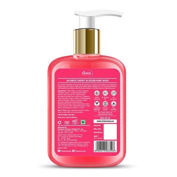 Stbotanica Japanese Cherry Blossom Hand Wash, No Parabens, Sls With