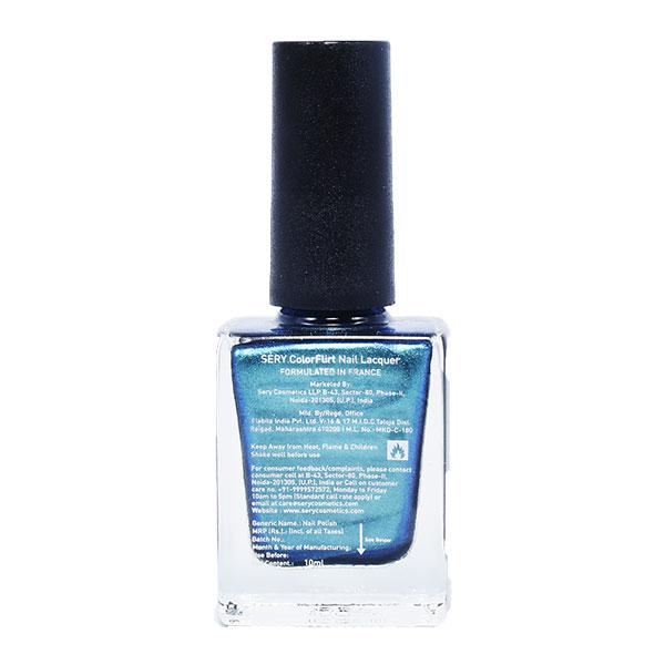 Sery Color Flirt Nail Paint, Color Shifting Polish, Tropical Turquise