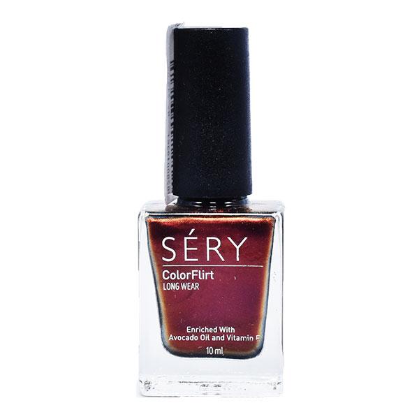 Sery Color Flirt Nail Paint, Color Shifting Polish, Brown Golden Tinch