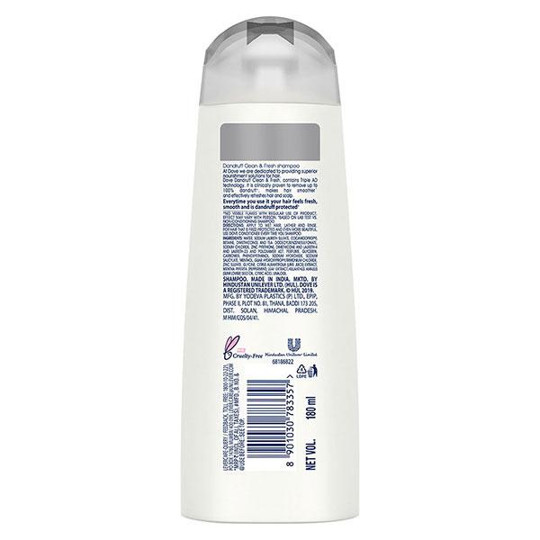 Dove Dandruff Clean & Fresh Shampoo 180 ml JioMart