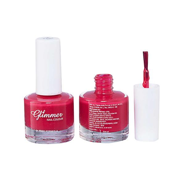 Glimmer Nail Enamel Pink Feather 8 ml JioMart