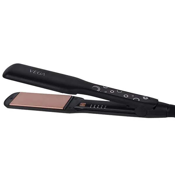 VEGA Pro Ease Hair Straightener With Adjustable temperature and Wide  Ceramic Coated Plates (VHSH-26) Black 1 gm - JioMart