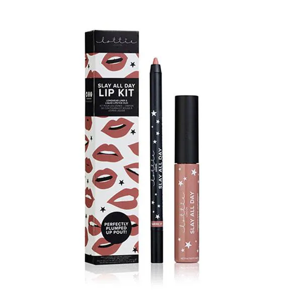 Lottie London ALL DAY LIP KIT LONGWEAR MATTE LIQUID LIP & LINER KIT