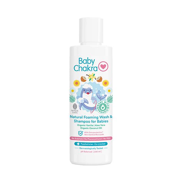 Baby Chakra Natural Foaming Wash & Shampoo for Babies 200 ml JioMart