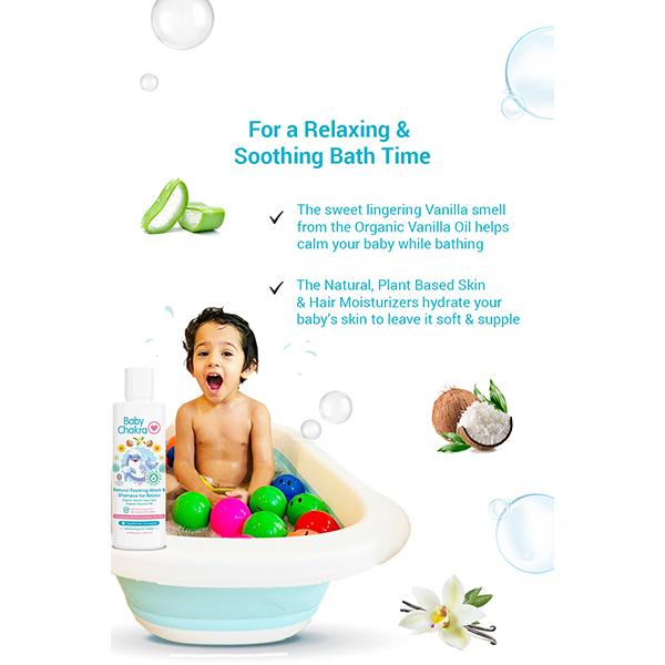 Baby Chakra Natural Foaming Wash & Shampoo for Babies 200 ml JioMart