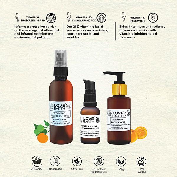 Love Earth Vitamin C Kit With Vitamin C & E 1's JioMart